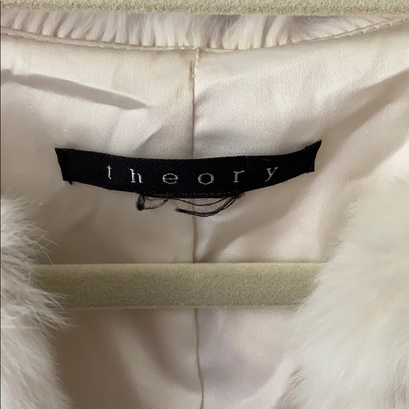 Theory white fur vest - Picture 2 of 4